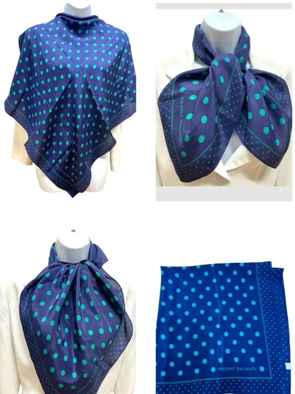 Pierre Balmain 100% Silk Scarf 26